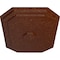 Ekena Millwork Felix Ceiling Medallion, Hand-Painted Burnished Mahogany Crackle, 25 1/4"W x 17 1/4"H x 1 3/4"P CM25FEBMC - alternate 2